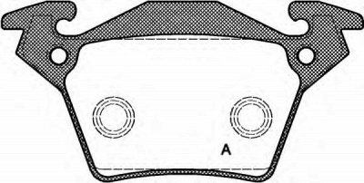 OPEN PARTS bpa071700 -  Комплект тормозных колодок, дисковый тормоз